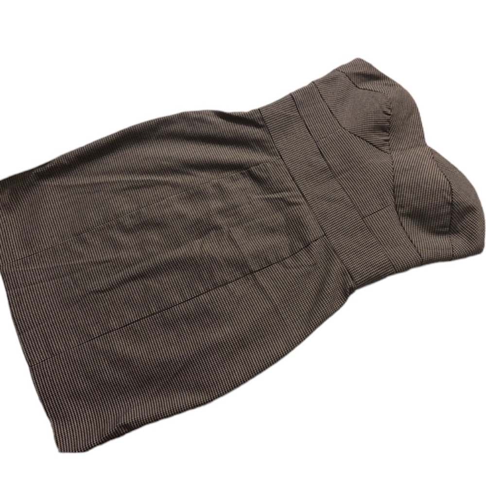 🦋Charlotte Russe Houndstooth Strapless Dress, Size XS